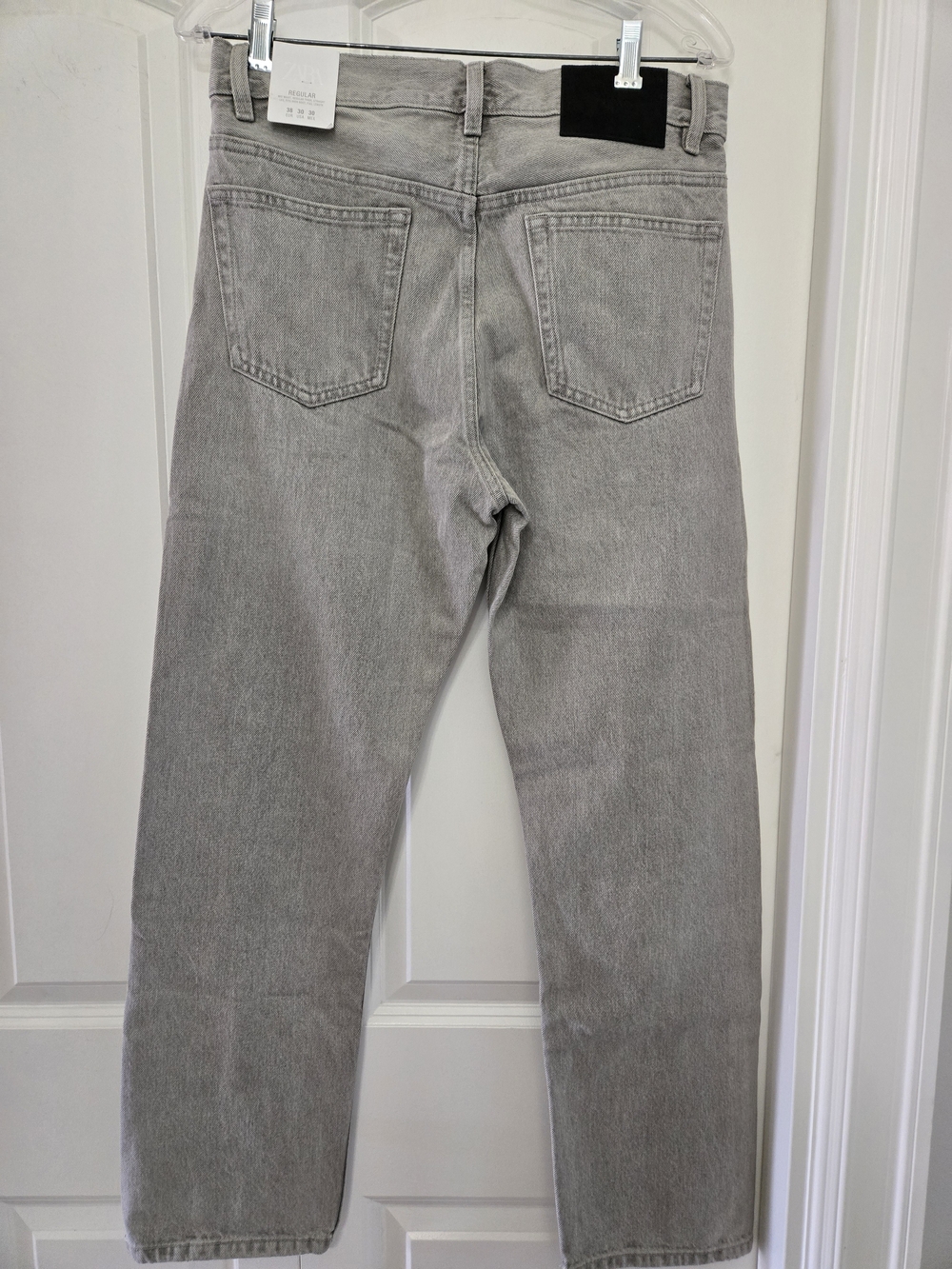Zara Men's Light Gray Straight Jeans Boot Cut W30 L30